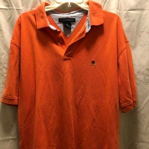 Tommy Hilfiger orange polo top